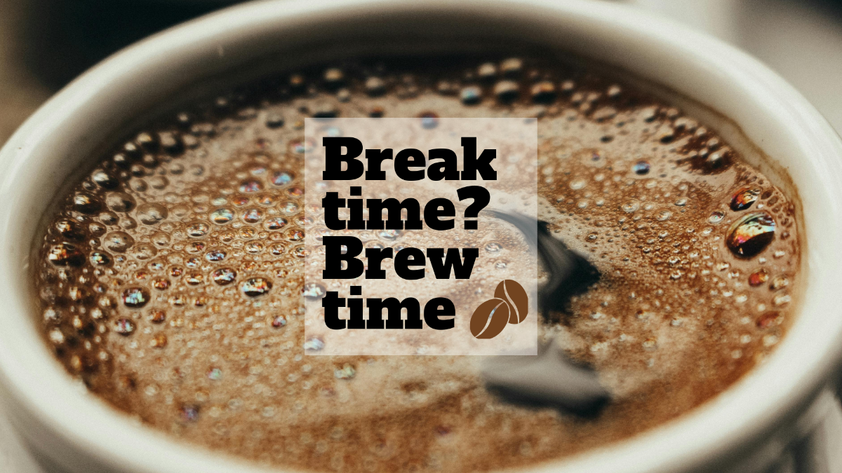 Free Coffee Break Background Template