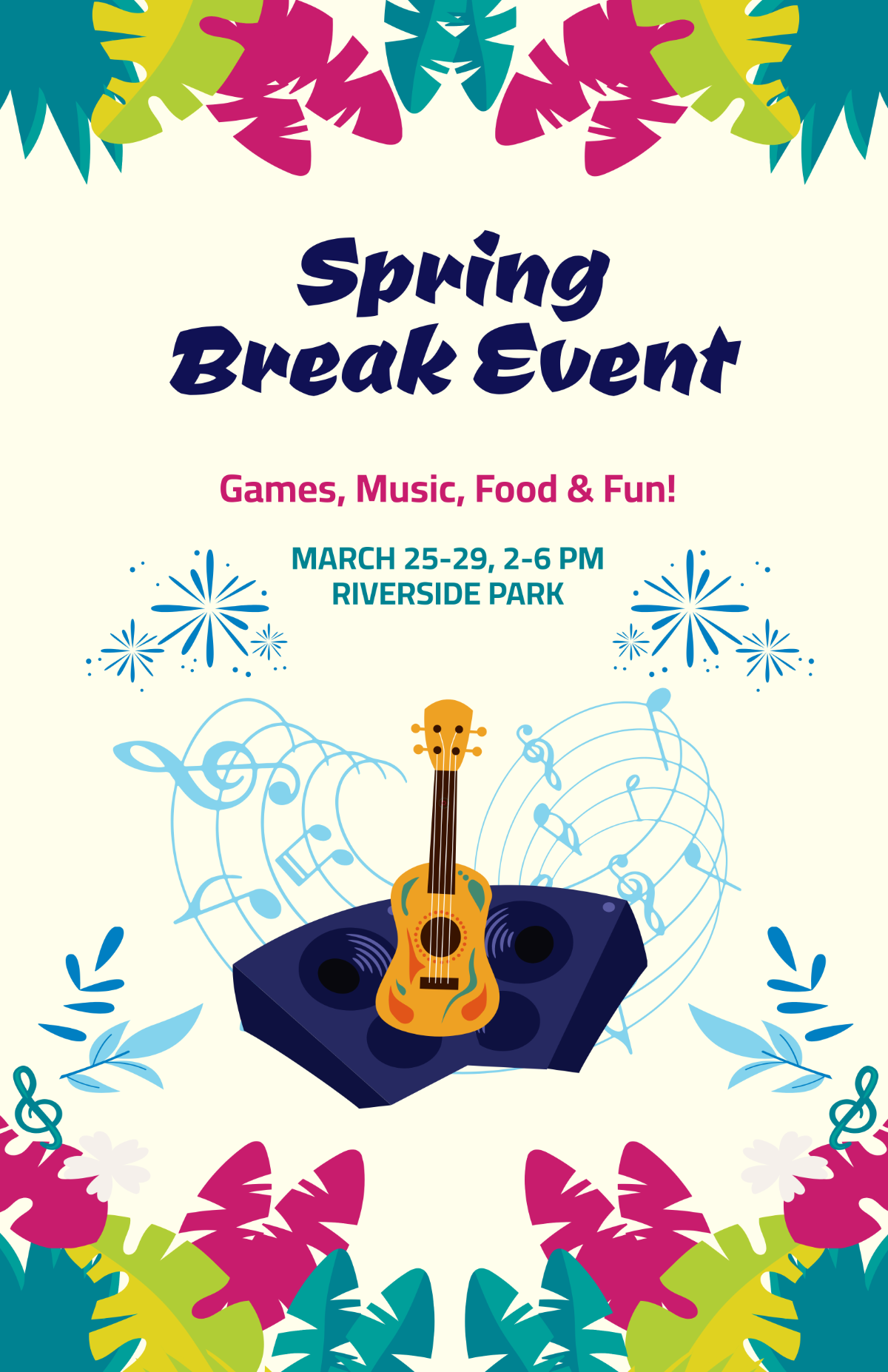 Free Editable  Event Break Template