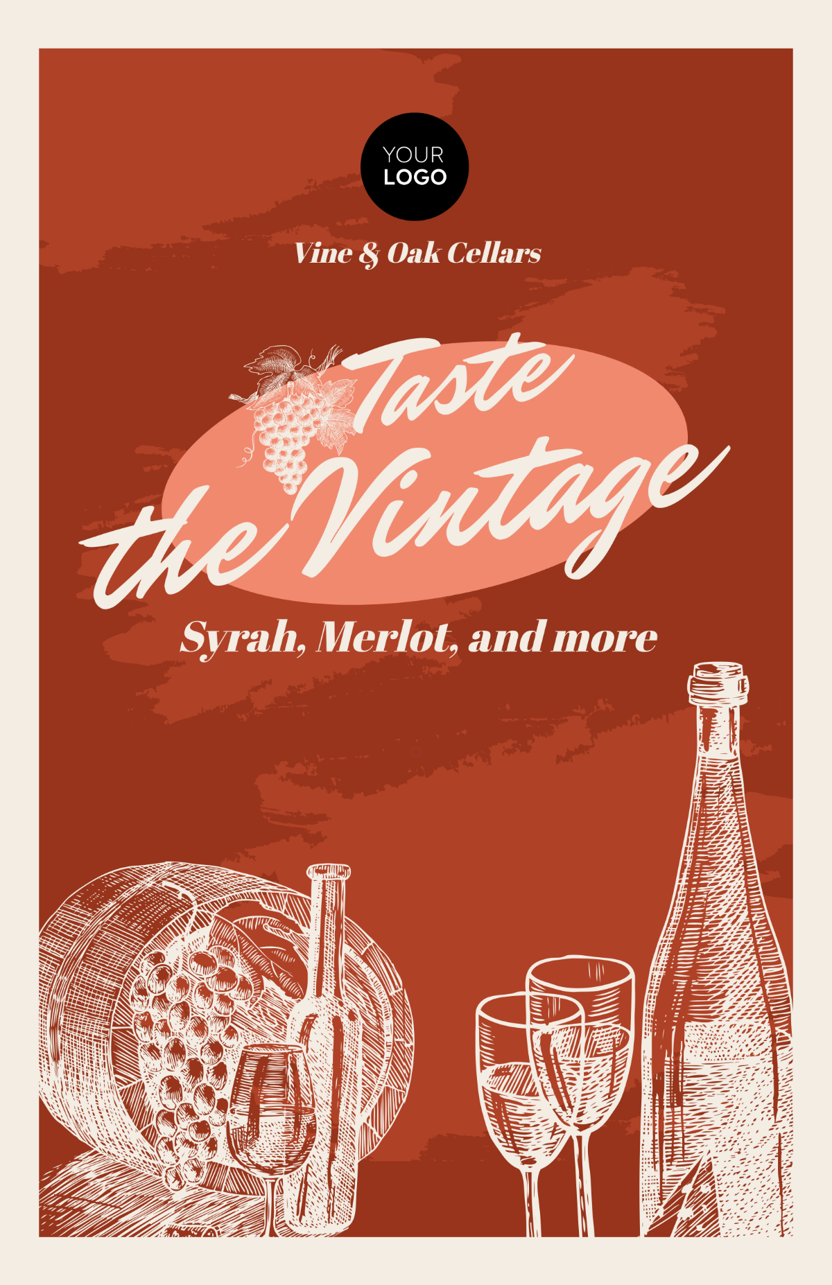 Free Vintage Wine Poster Template