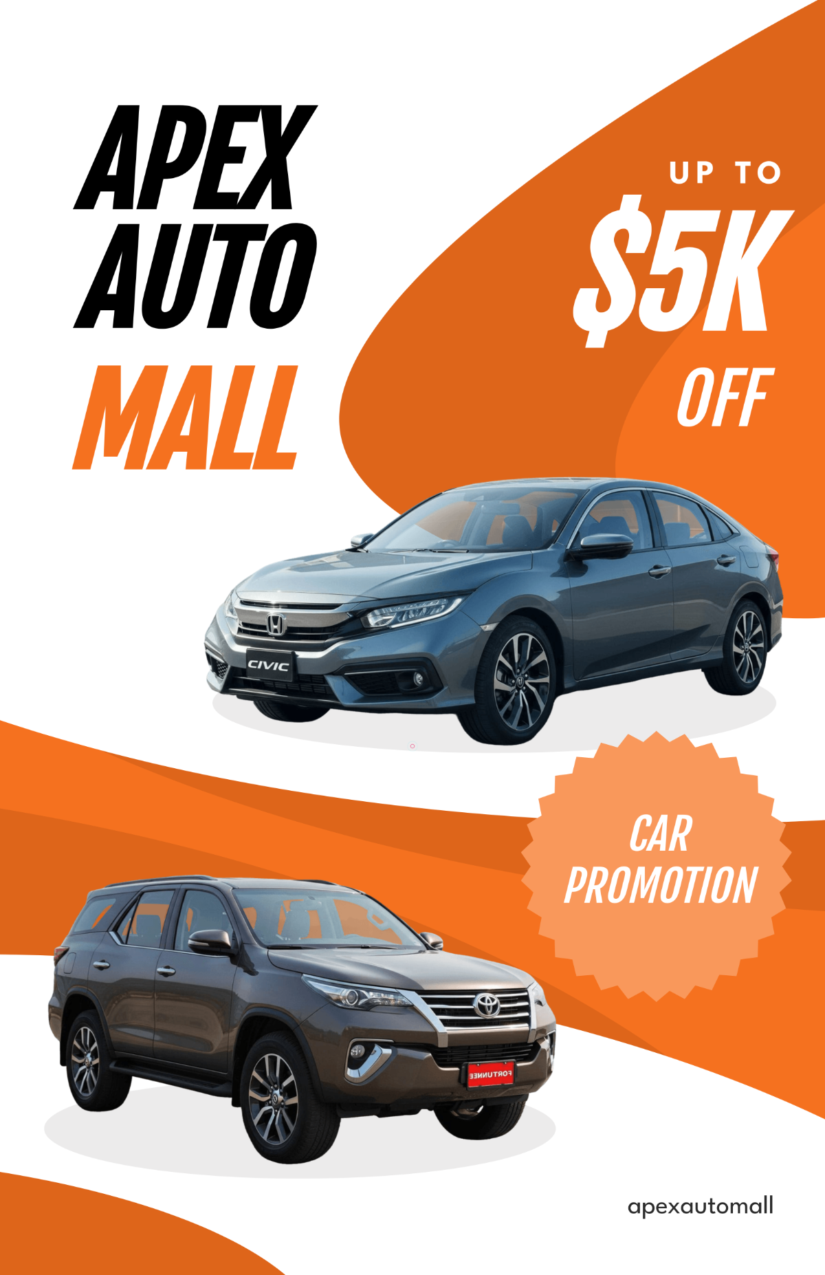 Free Creative Car Promotional Poster Template to Edit Online