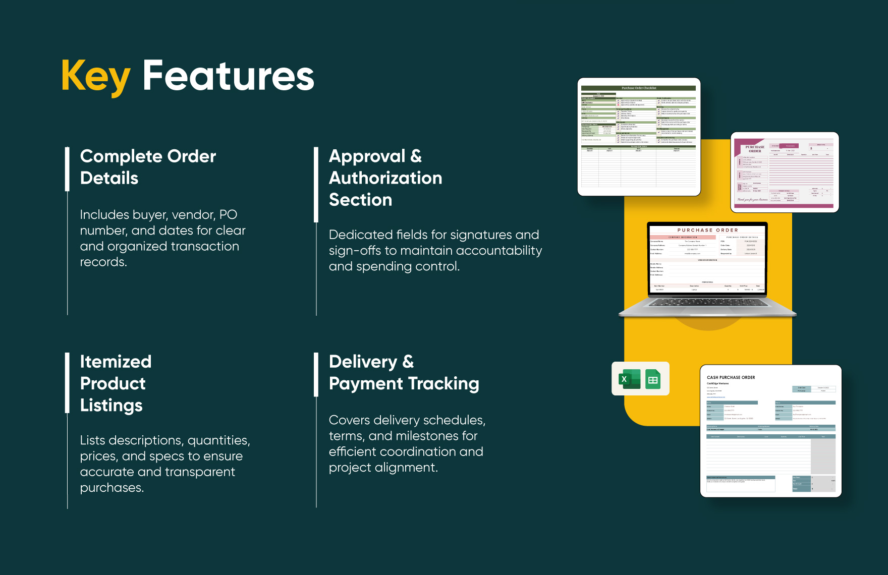 20+ Purchase Order Template Bundle