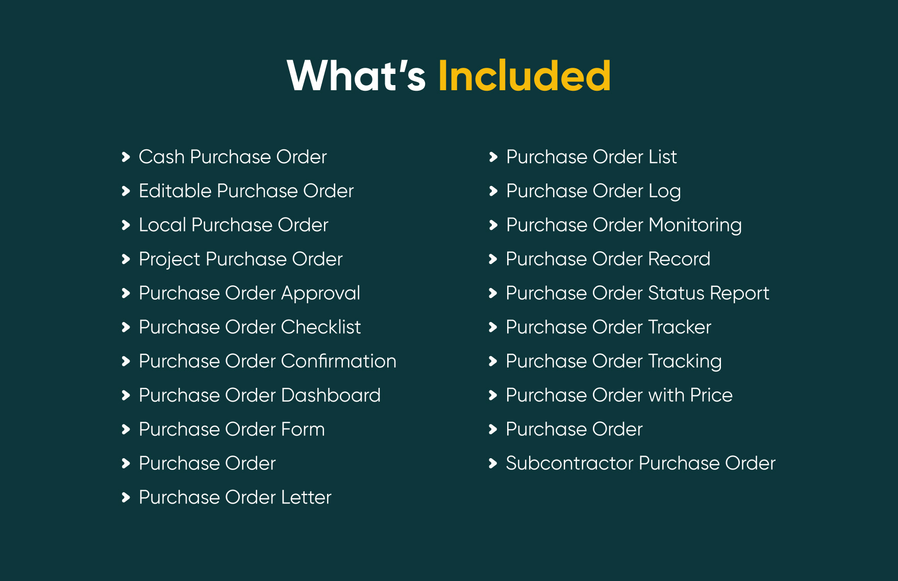 20+ Purchase Order Template Bundle