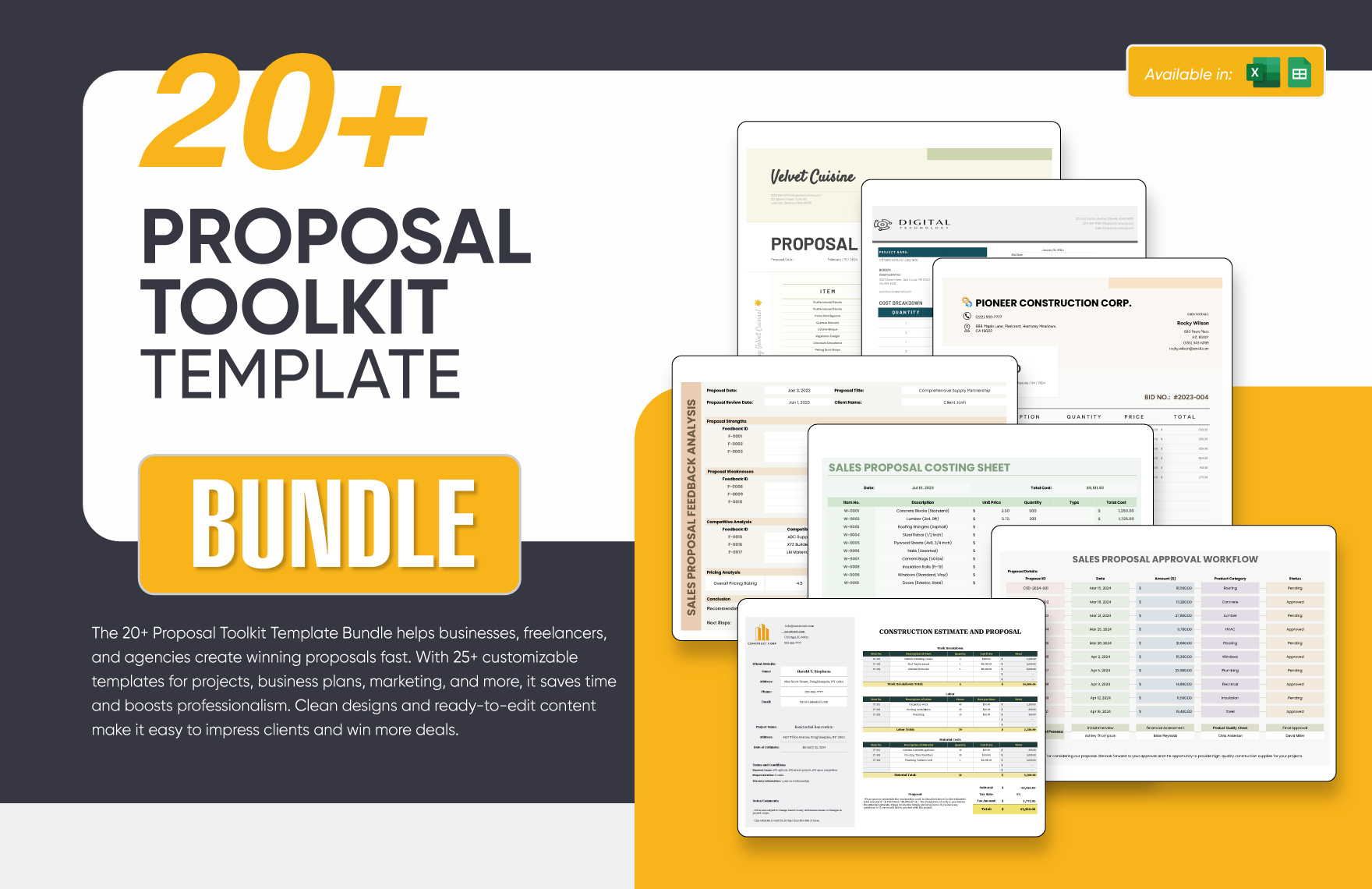 20+ Proposal Toolkit Template Bundle