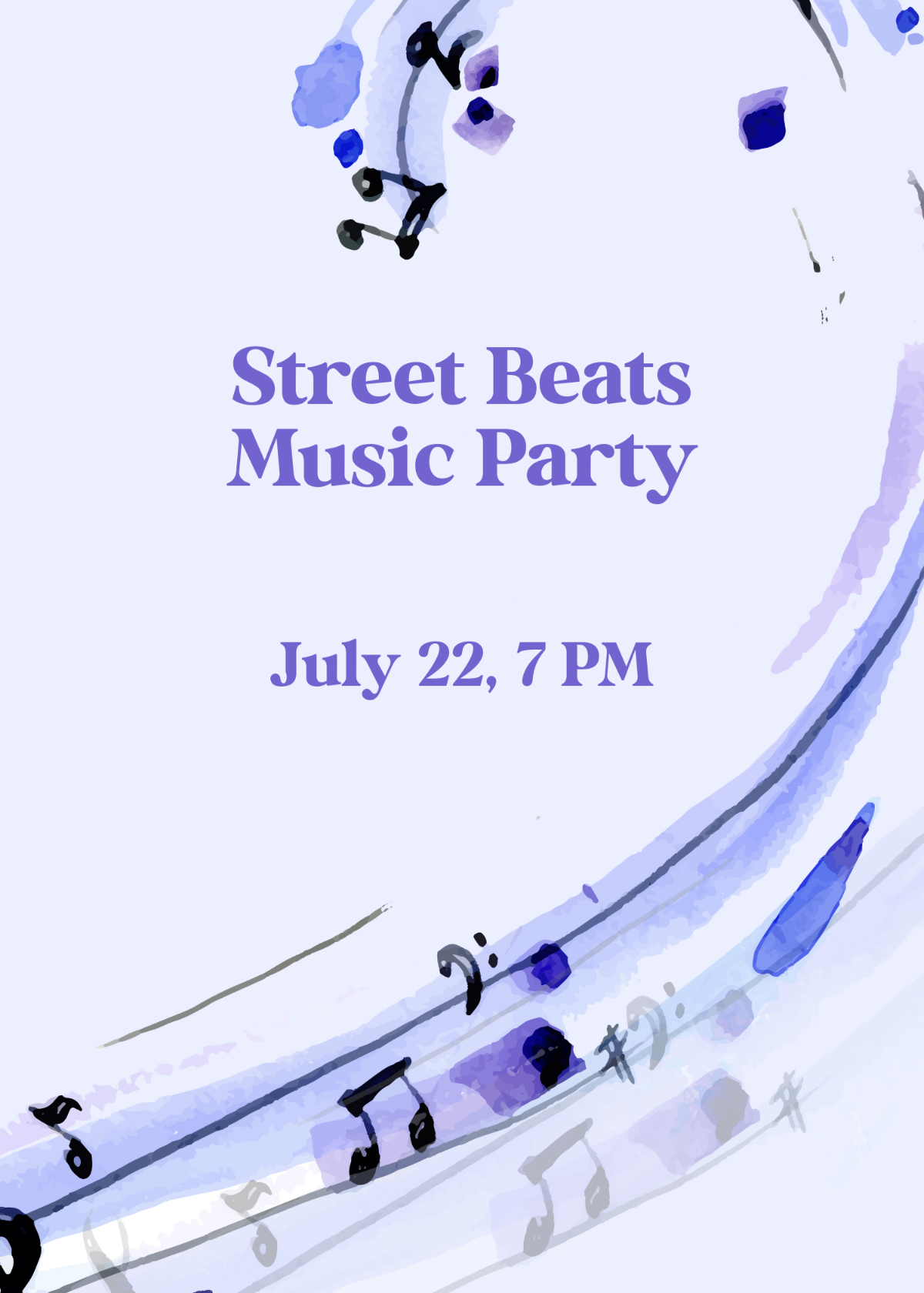 Free Graffiti Invitation Template