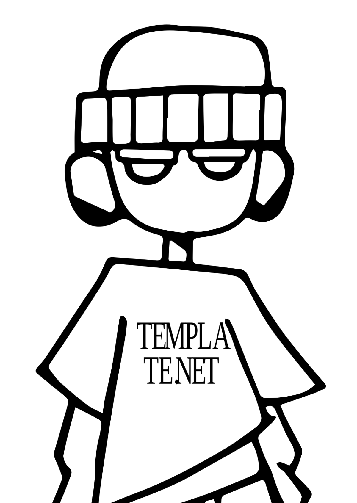 Graffiti Drawing Template