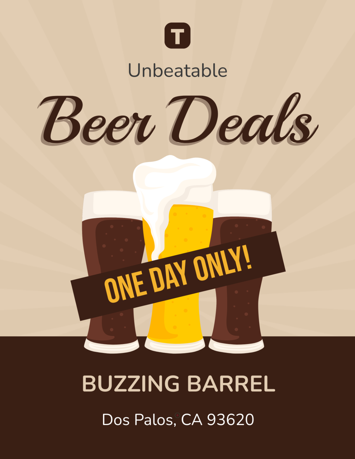 Free International Beer Day Deals Template