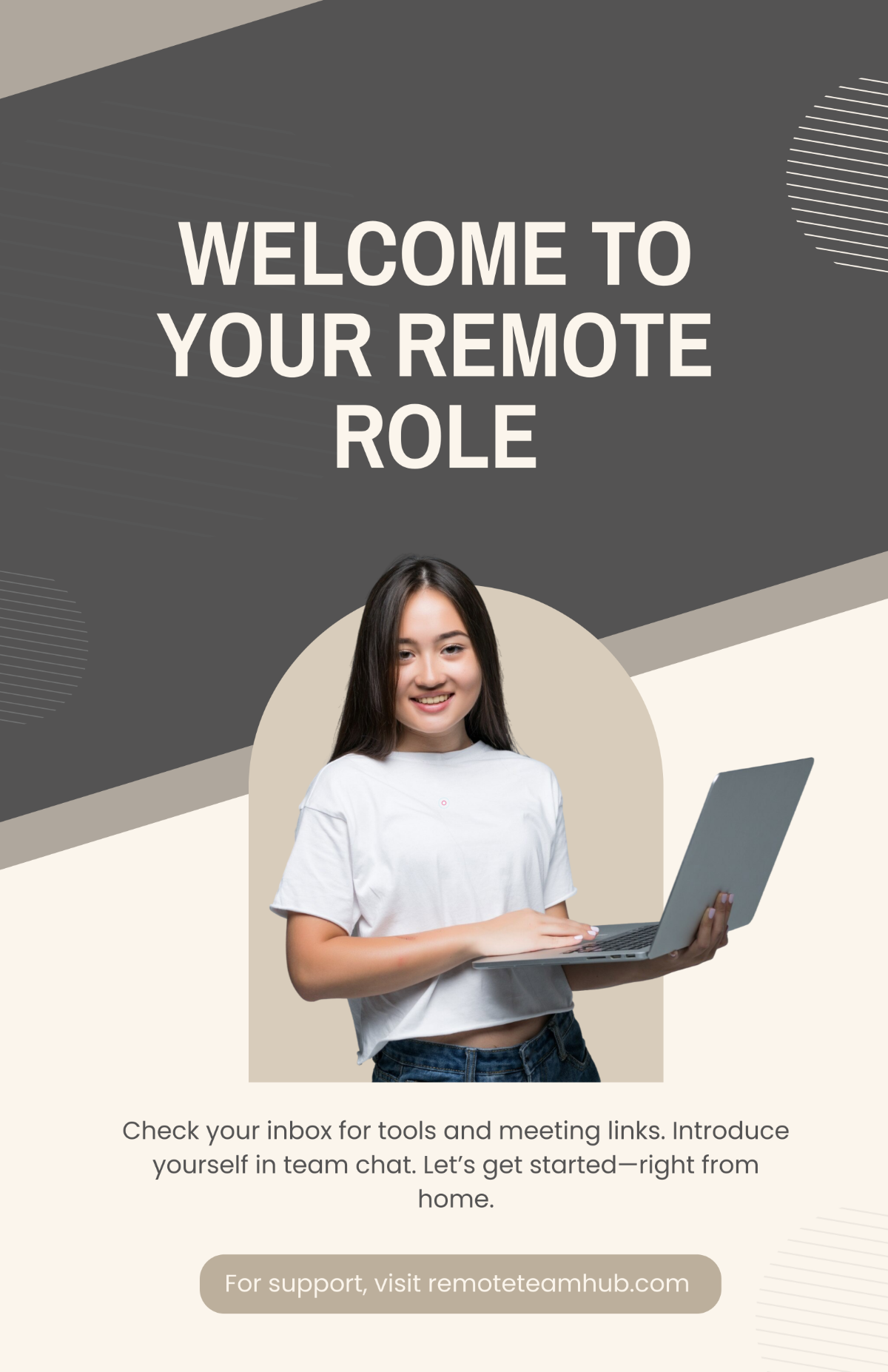 Free Work From Home Onboarding Poster Template