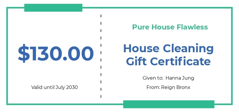 House Cleaning Gift Certificate Template.jpe