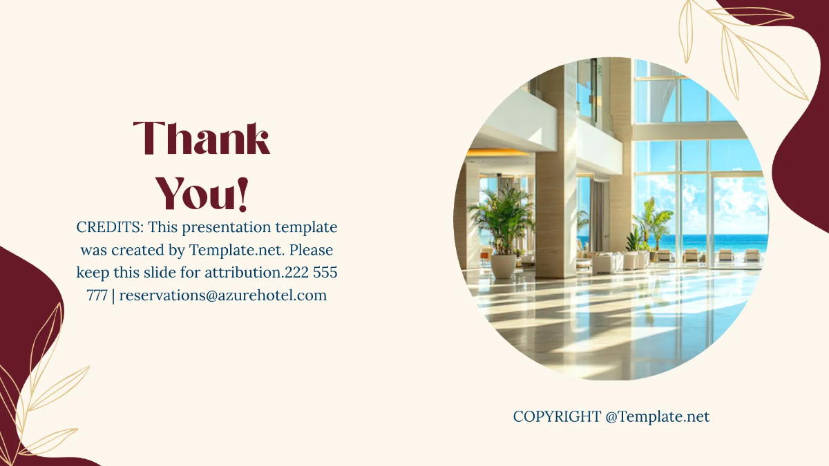 Free Hospitality Presentation Template to Edit Online