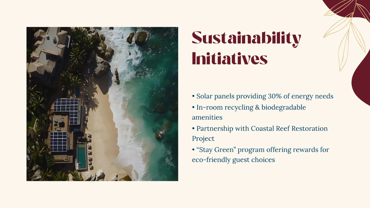 Free Hospitality Presentation Template to Edit Online