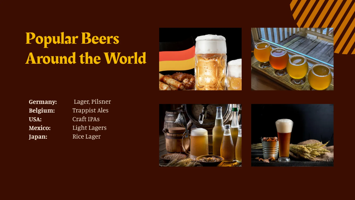 Free International Beer Day Presentation Template to Edit Online