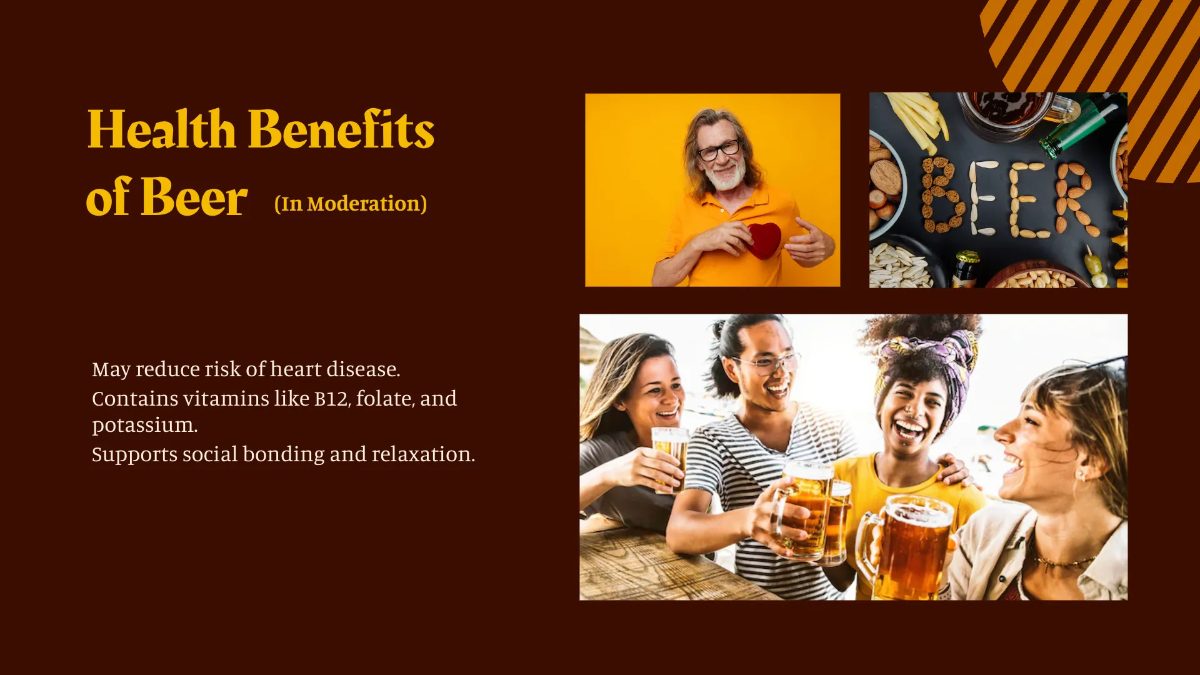 Free International Beer Day Presentation Template to Edit Online