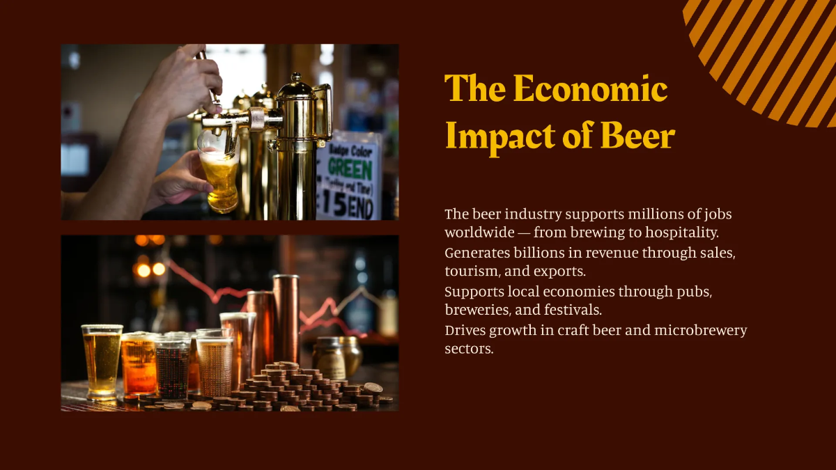 Free International Beer Day Presentation Template to Edit Online