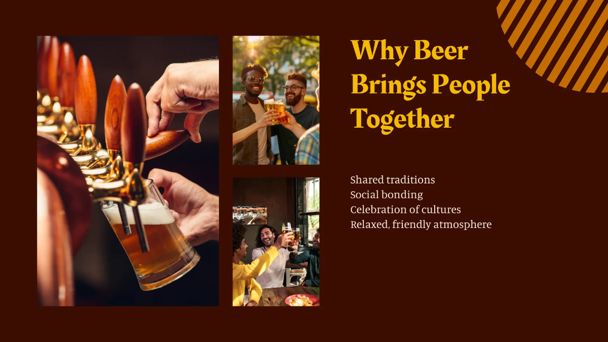 Free International Beer Day Presentation Template to Edit Online
