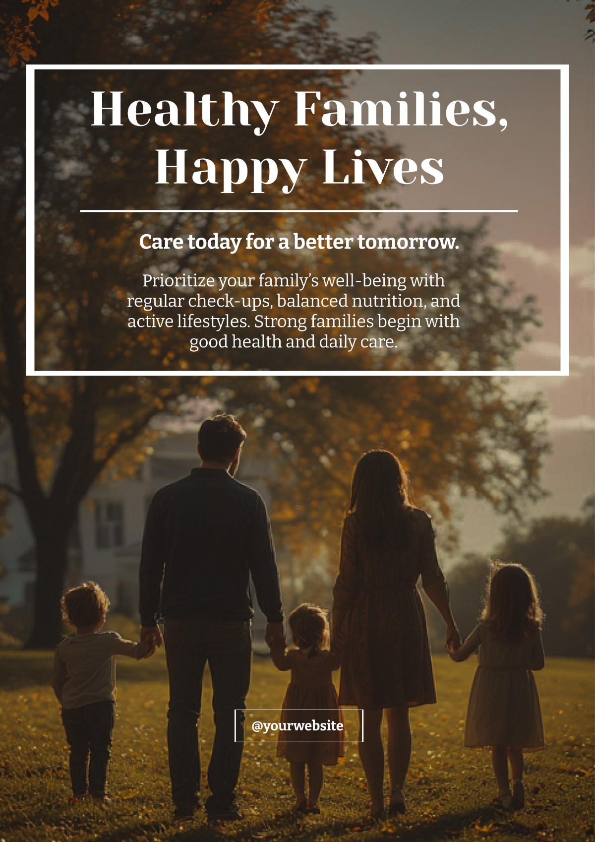 Free Family Health Poster Template to Edit Online