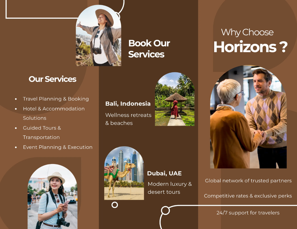 Free Hospitality Brochure Template to Edit Online