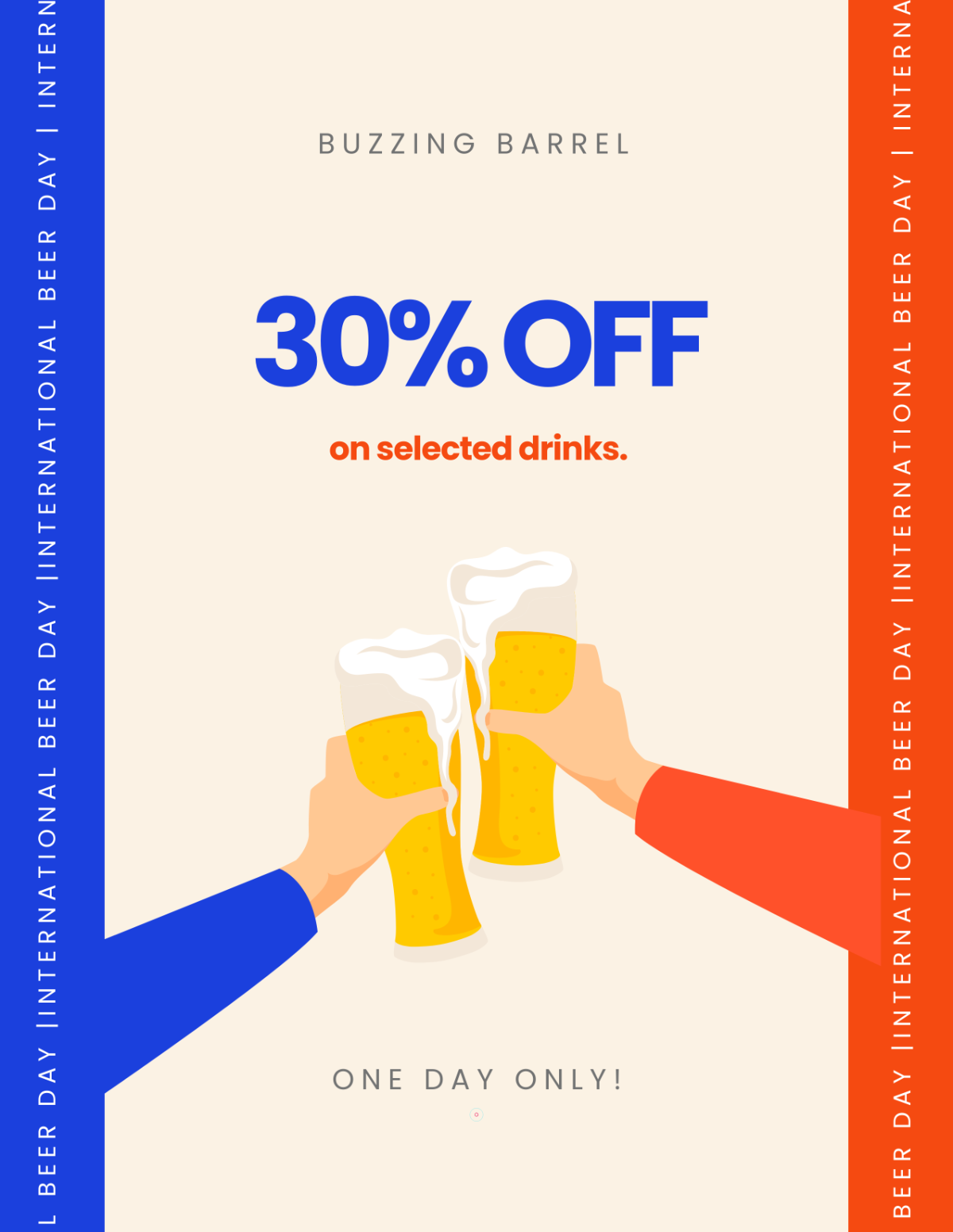 Free International Beer Day Promotion Template