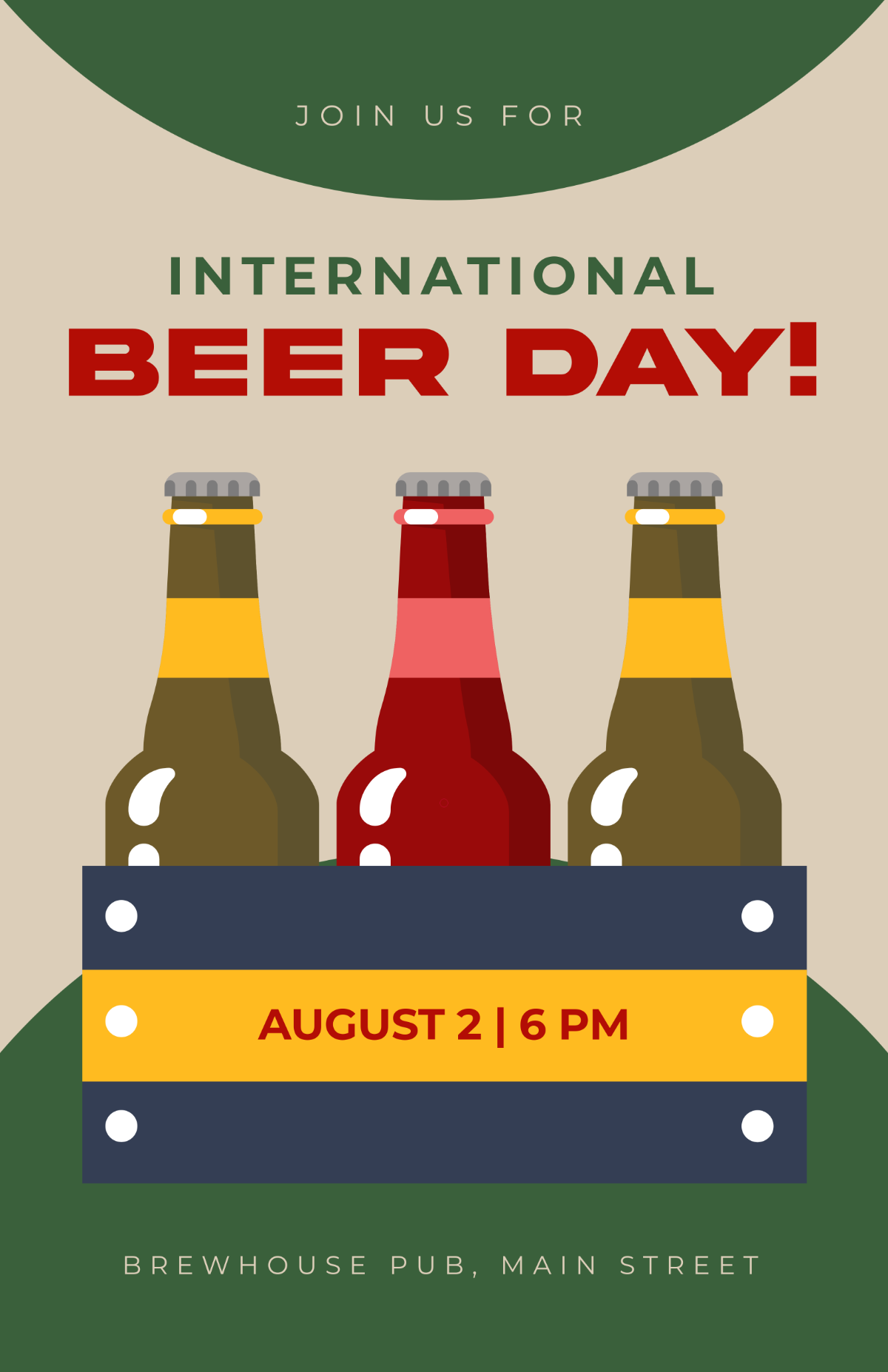 Free International Beer Day Campaign Template