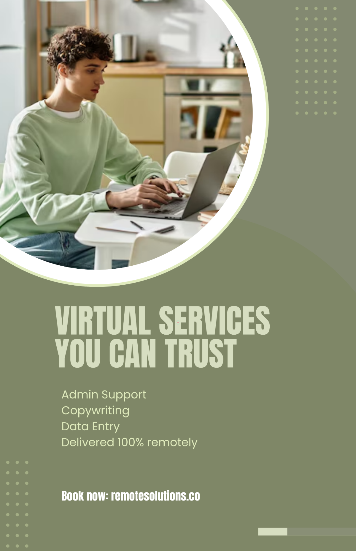 Free Work From Home Services Poster Template