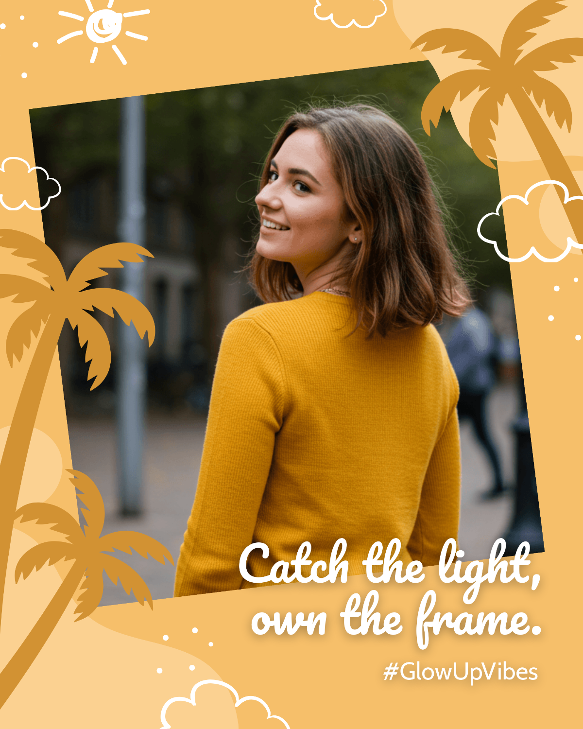 Free Portrait Instagram Frame Template