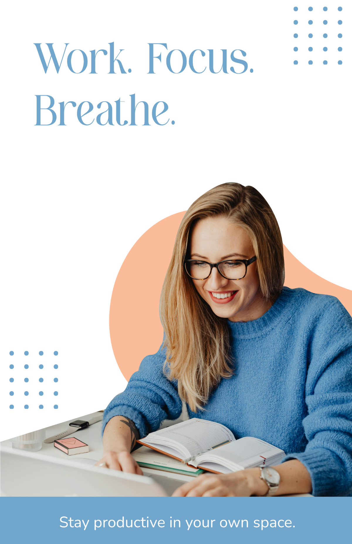 Free Minimalist Work From Home Poster Template