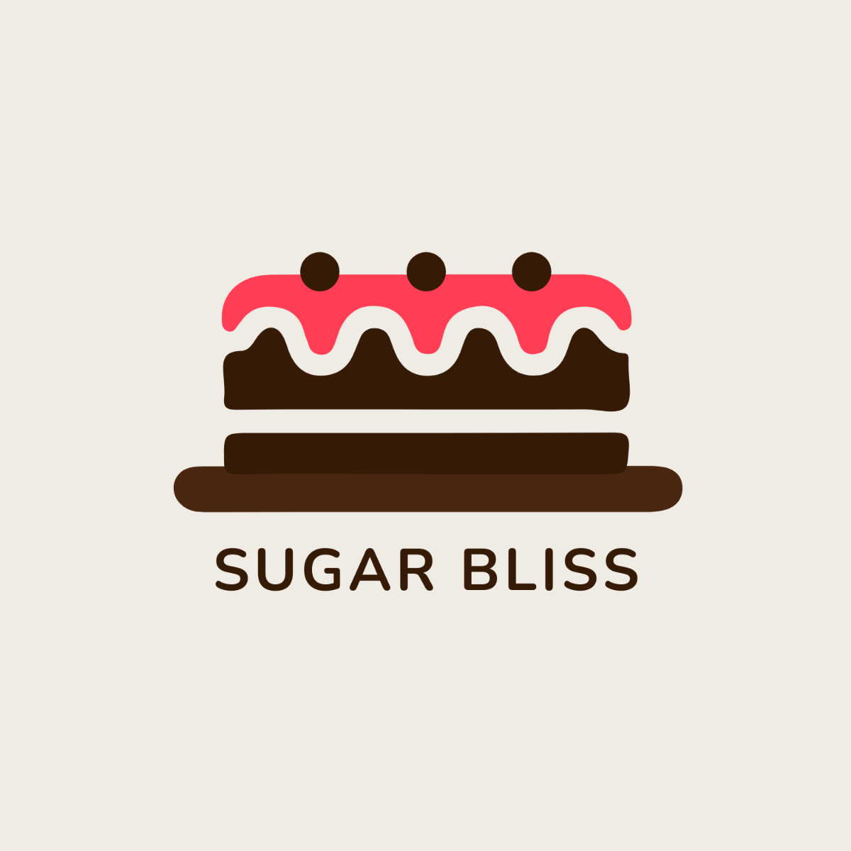 Minimalist Cake Logo