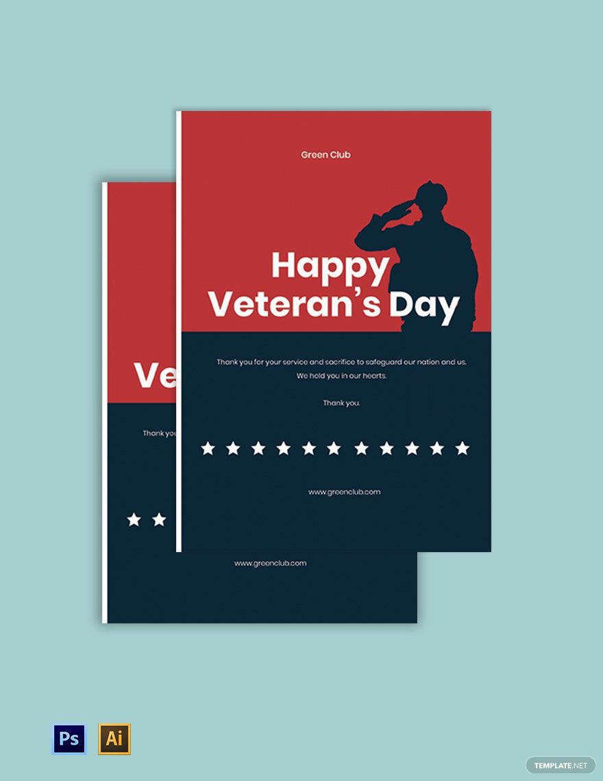 Veterans Day Card Template
