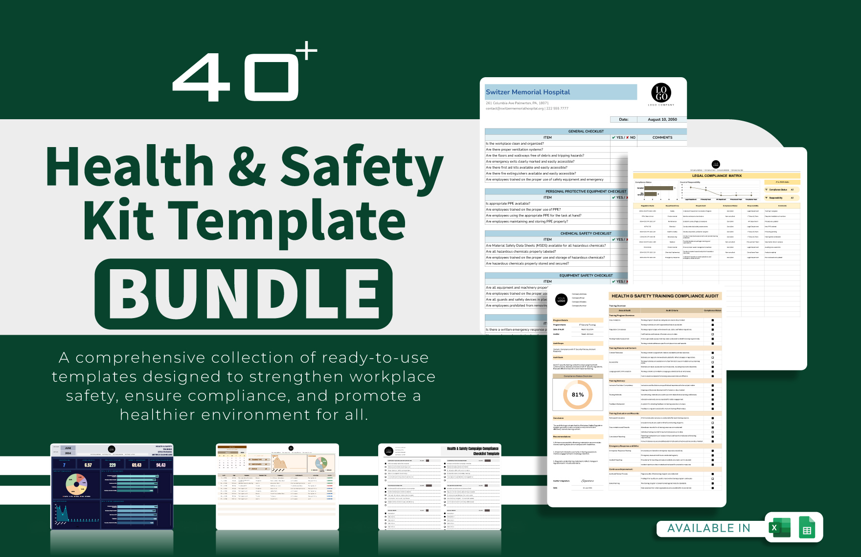 40+ Health & Safety Kit Template Bundle in Excel, Google Sheets to Download