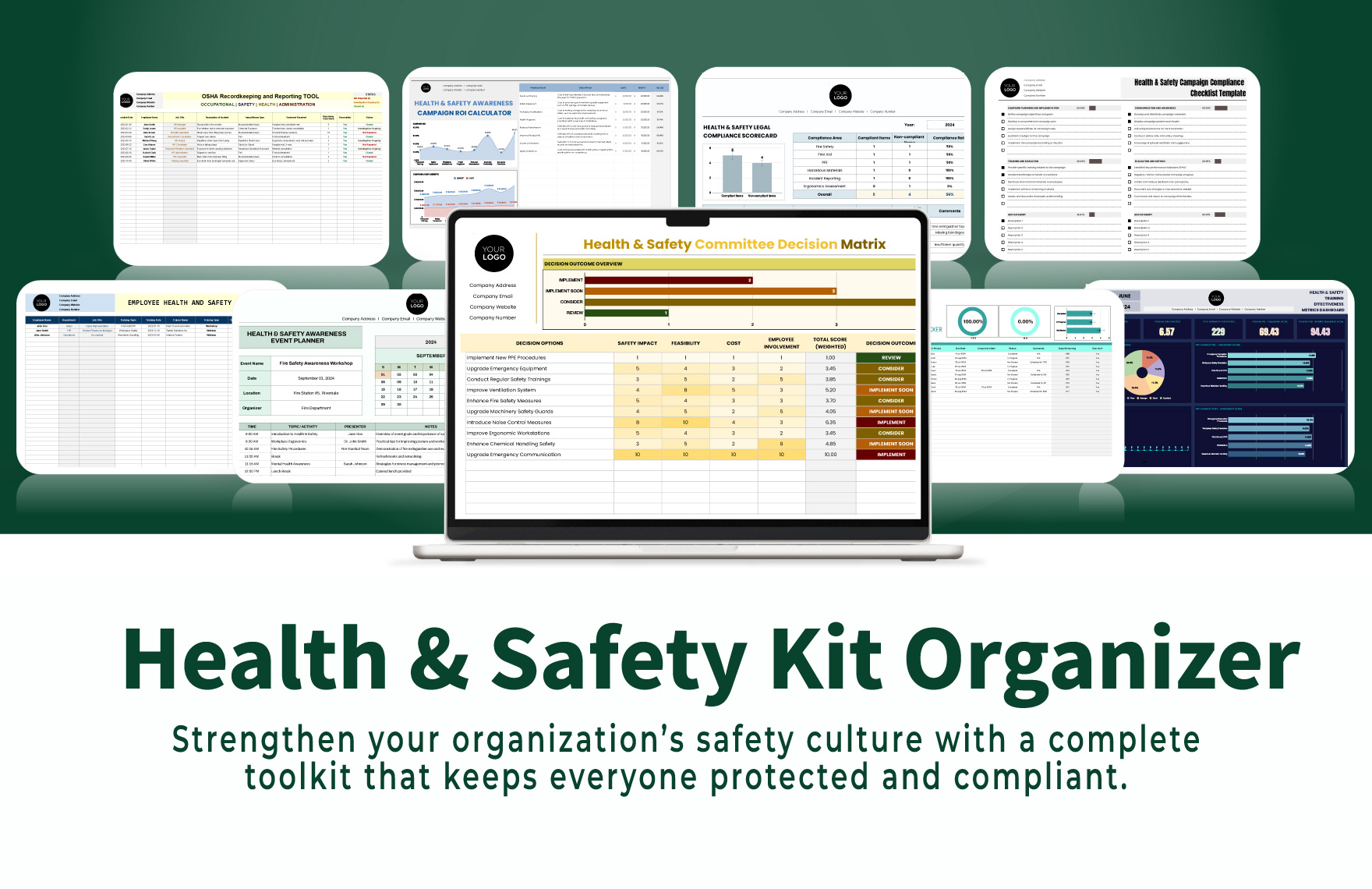 40+ Health & Safety Kit Template Bundle