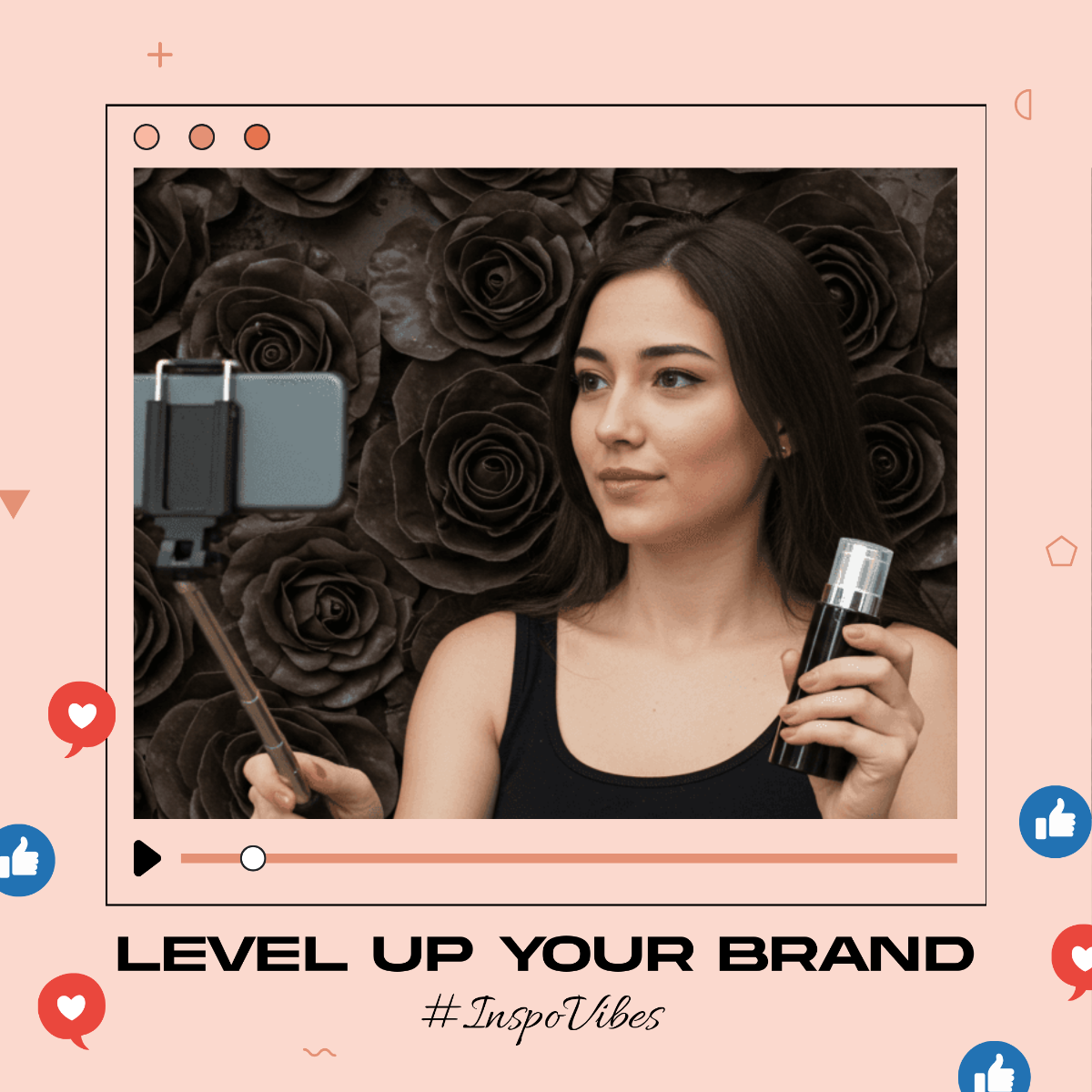 Free Self-Brand Instagram Frame Template
