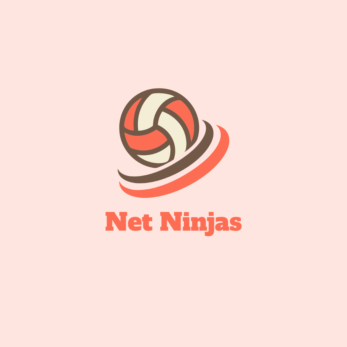 Vintage Volleyball Logo