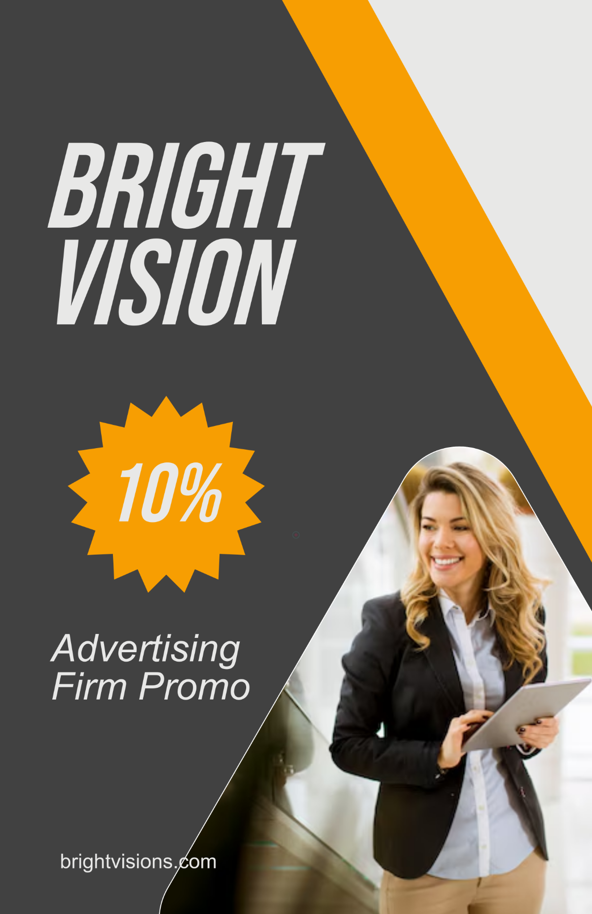 Free Advertising Firm Promotional Poster Template to Edit Online