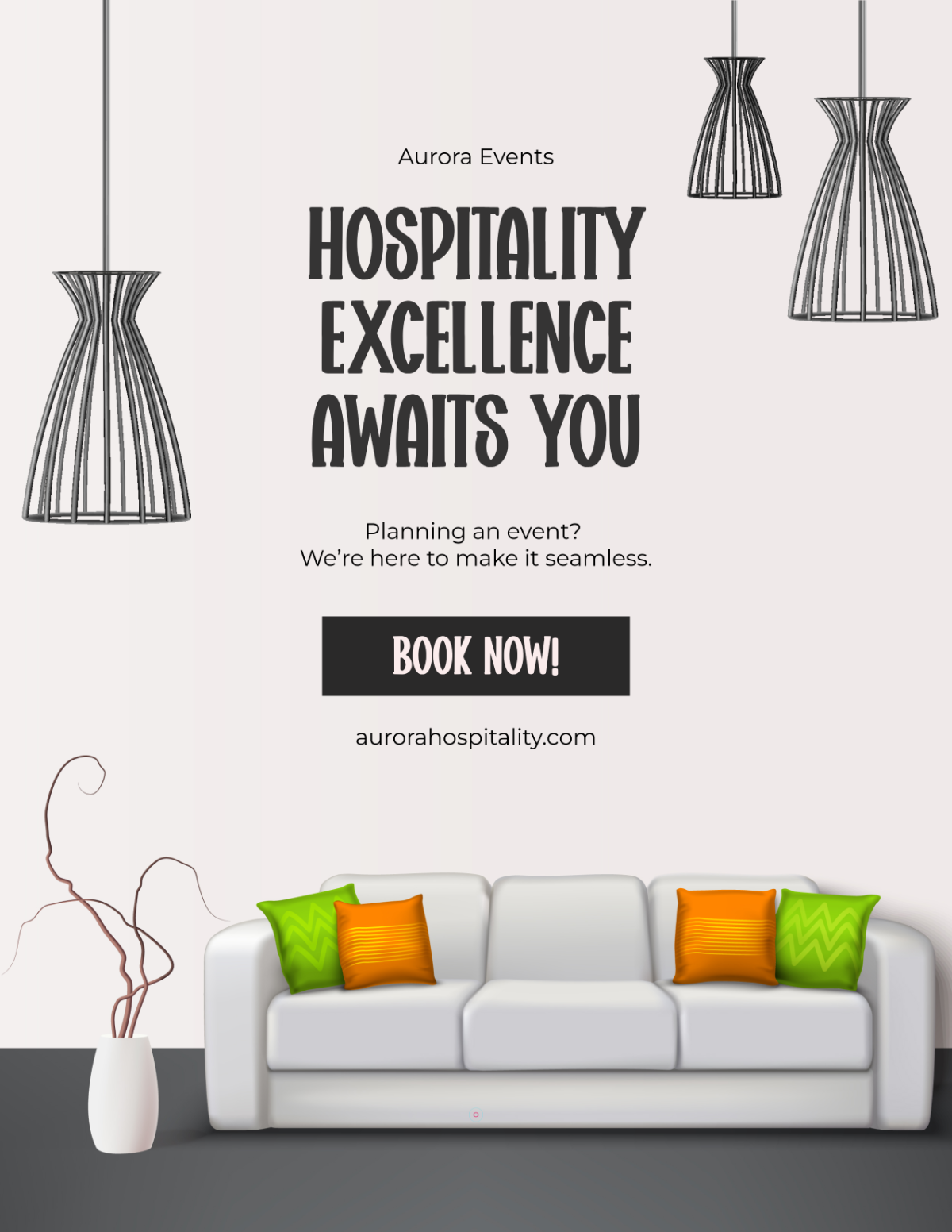 Creative Hospitality Ad Flyer Template
