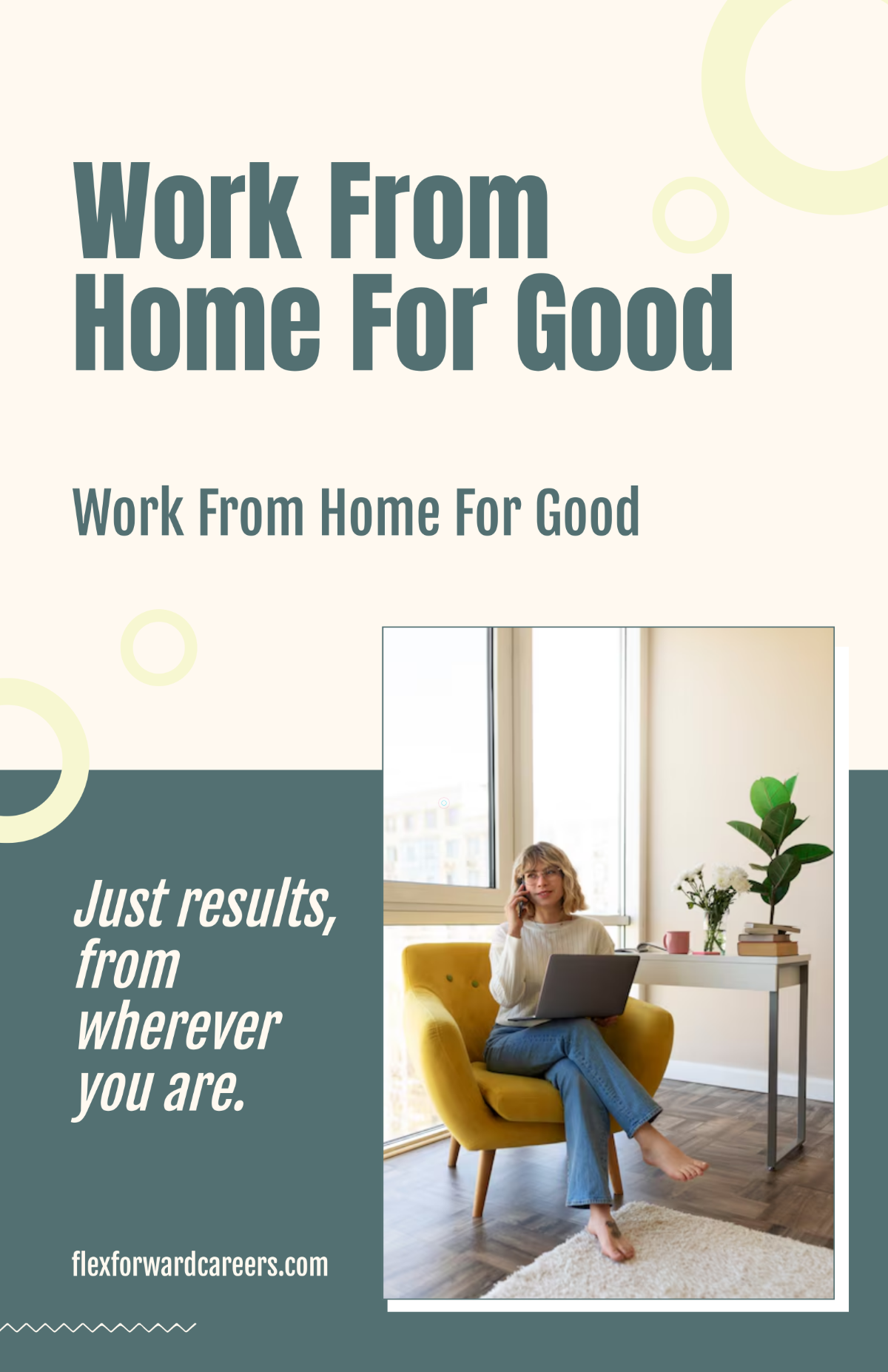 Free Work From Home Forever Poster Template