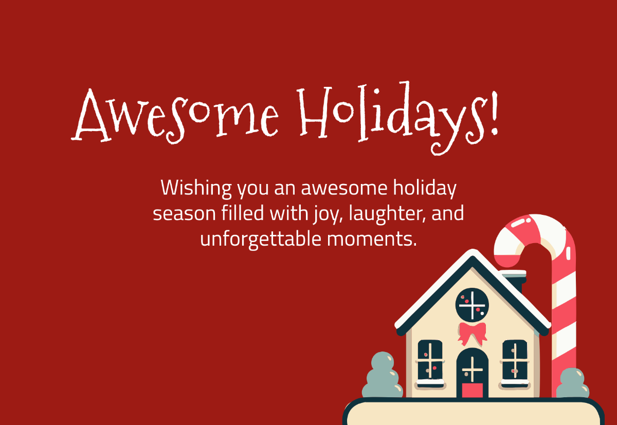 Free Simple Awesome Card Template