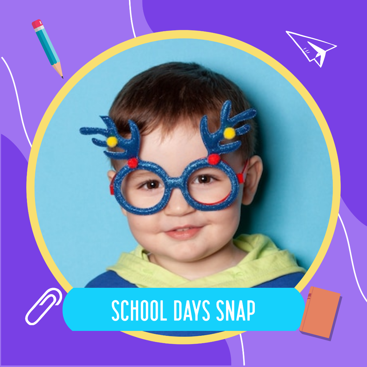 Free School Instagram Frame Template