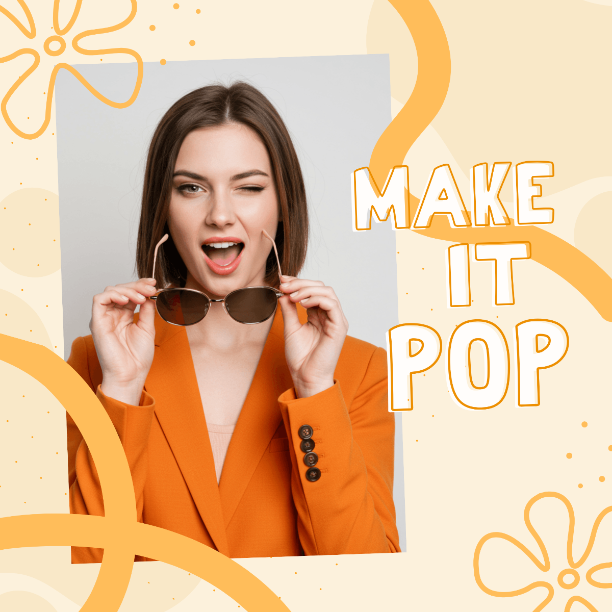 Free Bold Instagram Frame Template to Edit Online