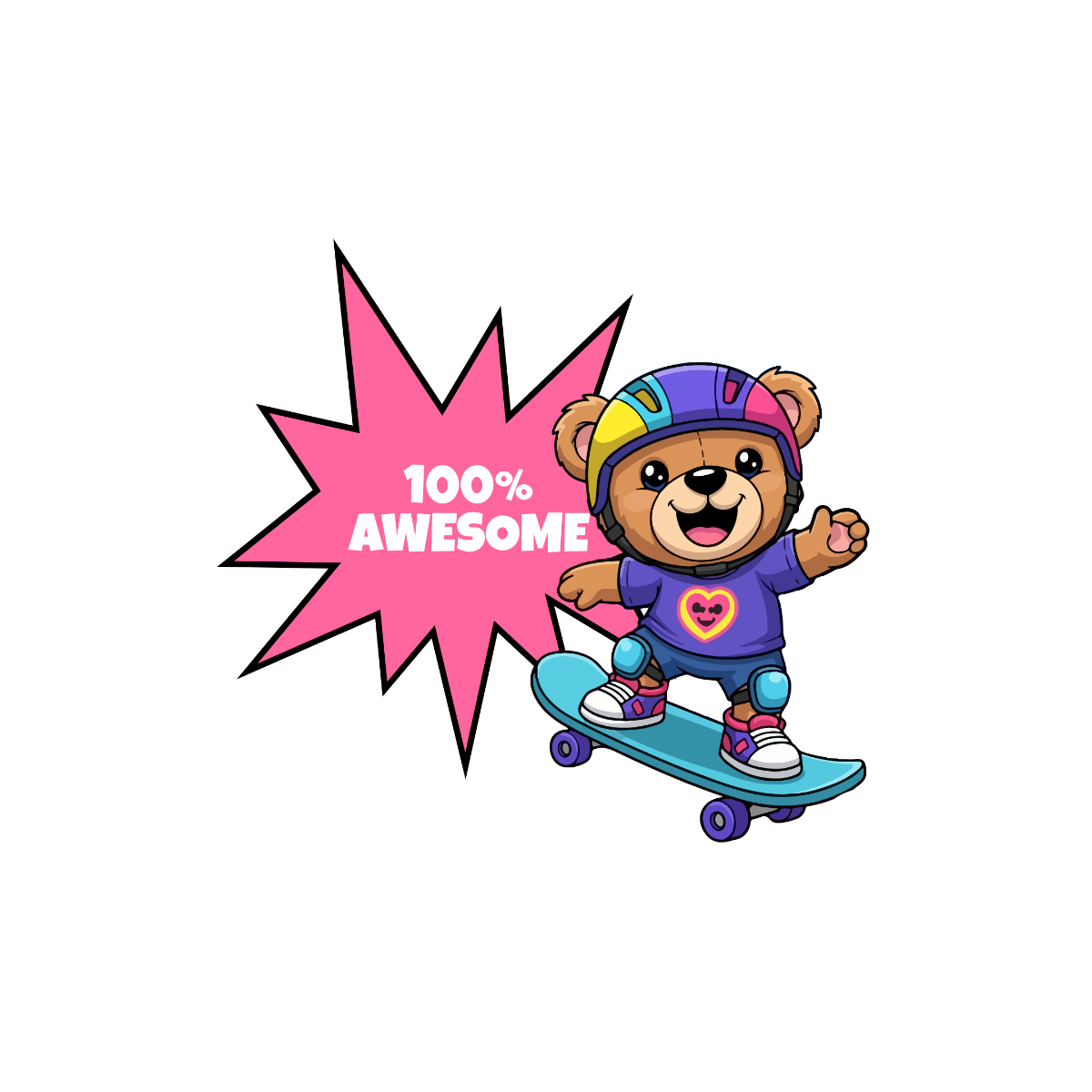 Awesome Sticker Template