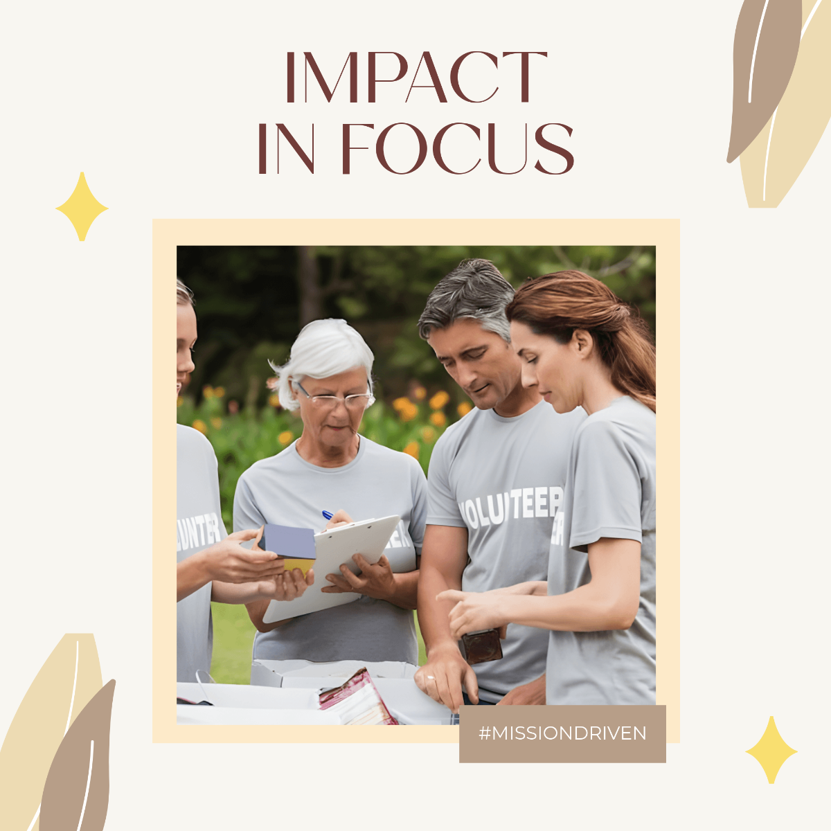 Free Nonprofit Instagram Frame Template to Edit Online