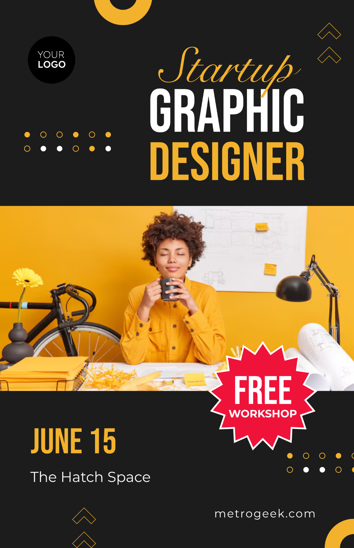 FREE Startup Graphic Design Poster Template