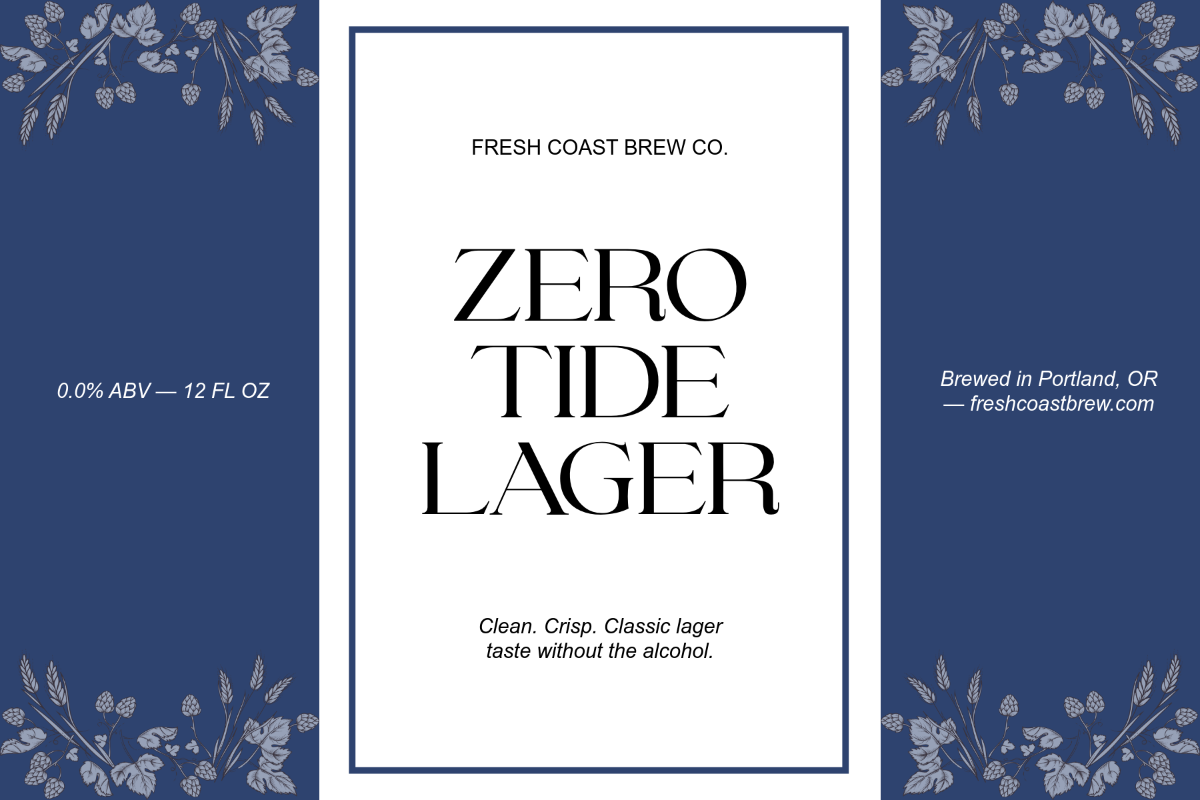 Free Non-Alcoholic Beer Label Template