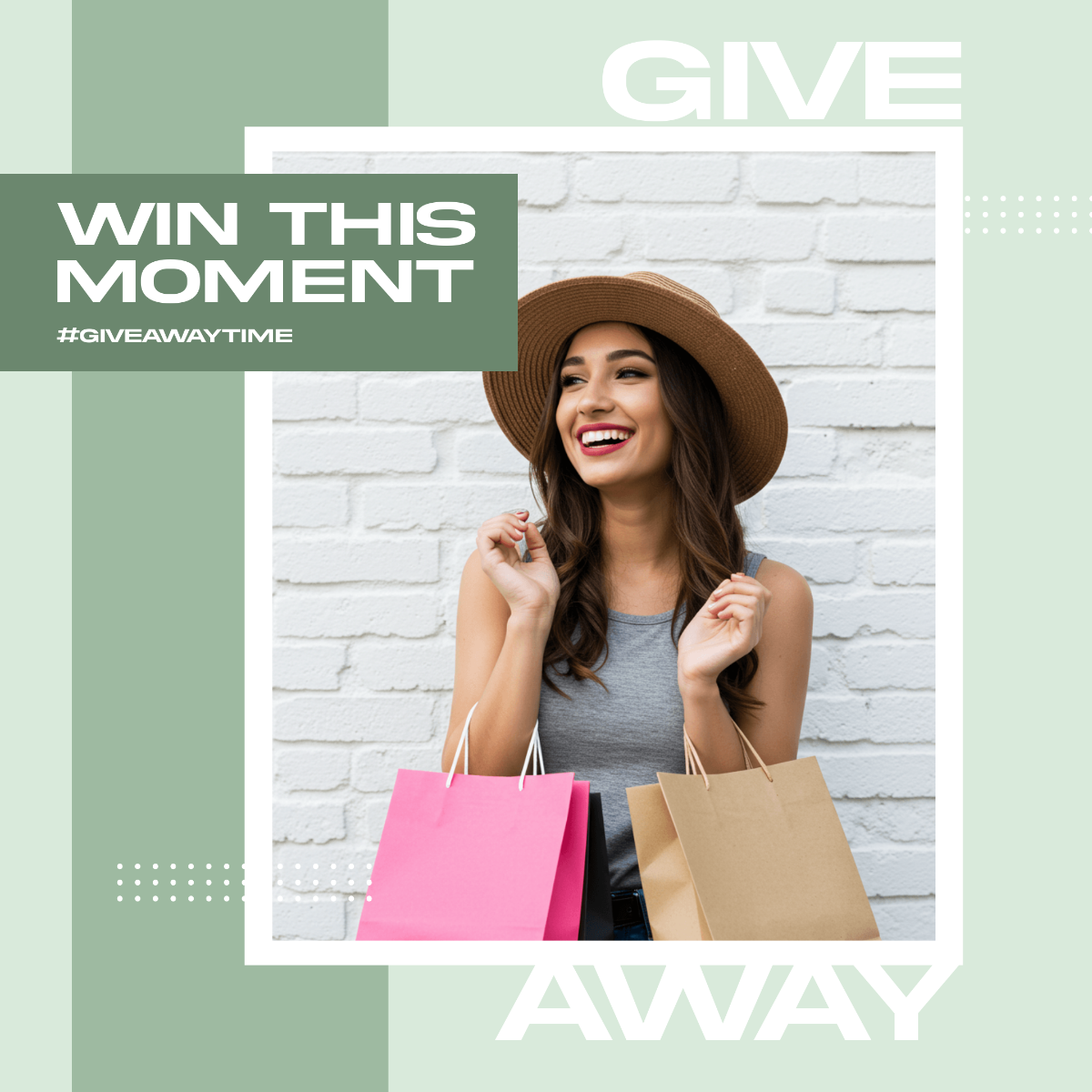 Free Giveaway Instagram Frame Template to Edit Online