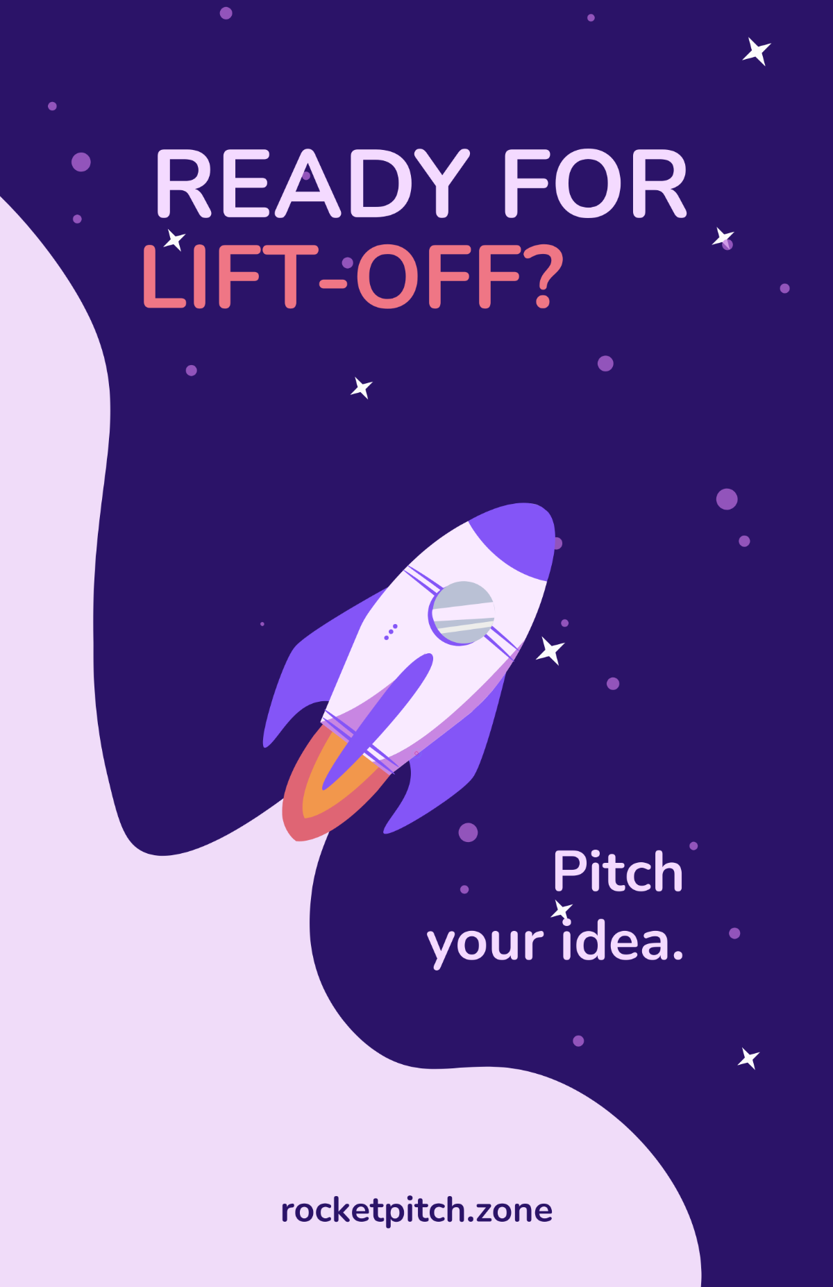 FREE Simple Startup Rocket Poster Template