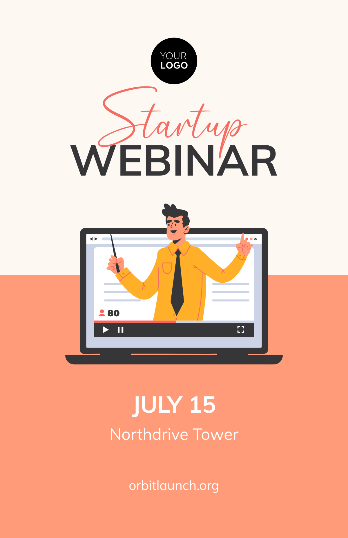 FREE Minimalist Startup Poster Template