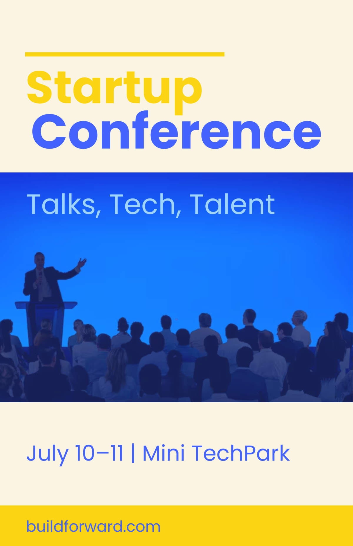 FREE Startup Conference Poster Template