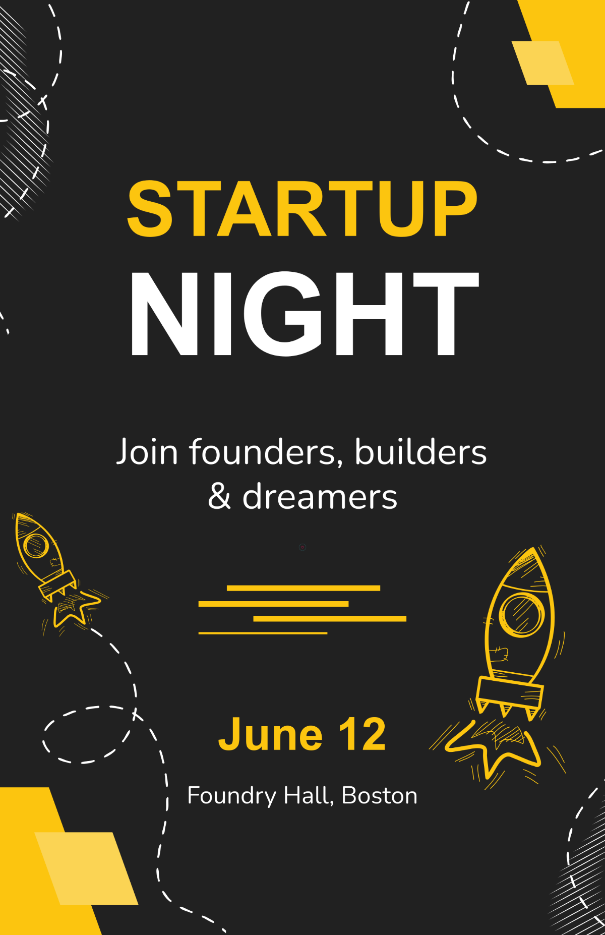 FREE Startup Poster Template