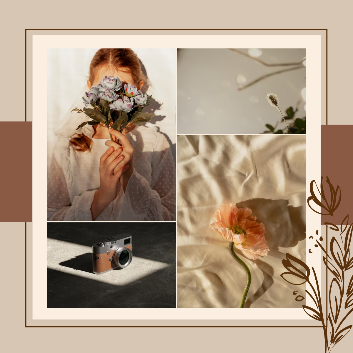 Free Instagram Collage Frame Template