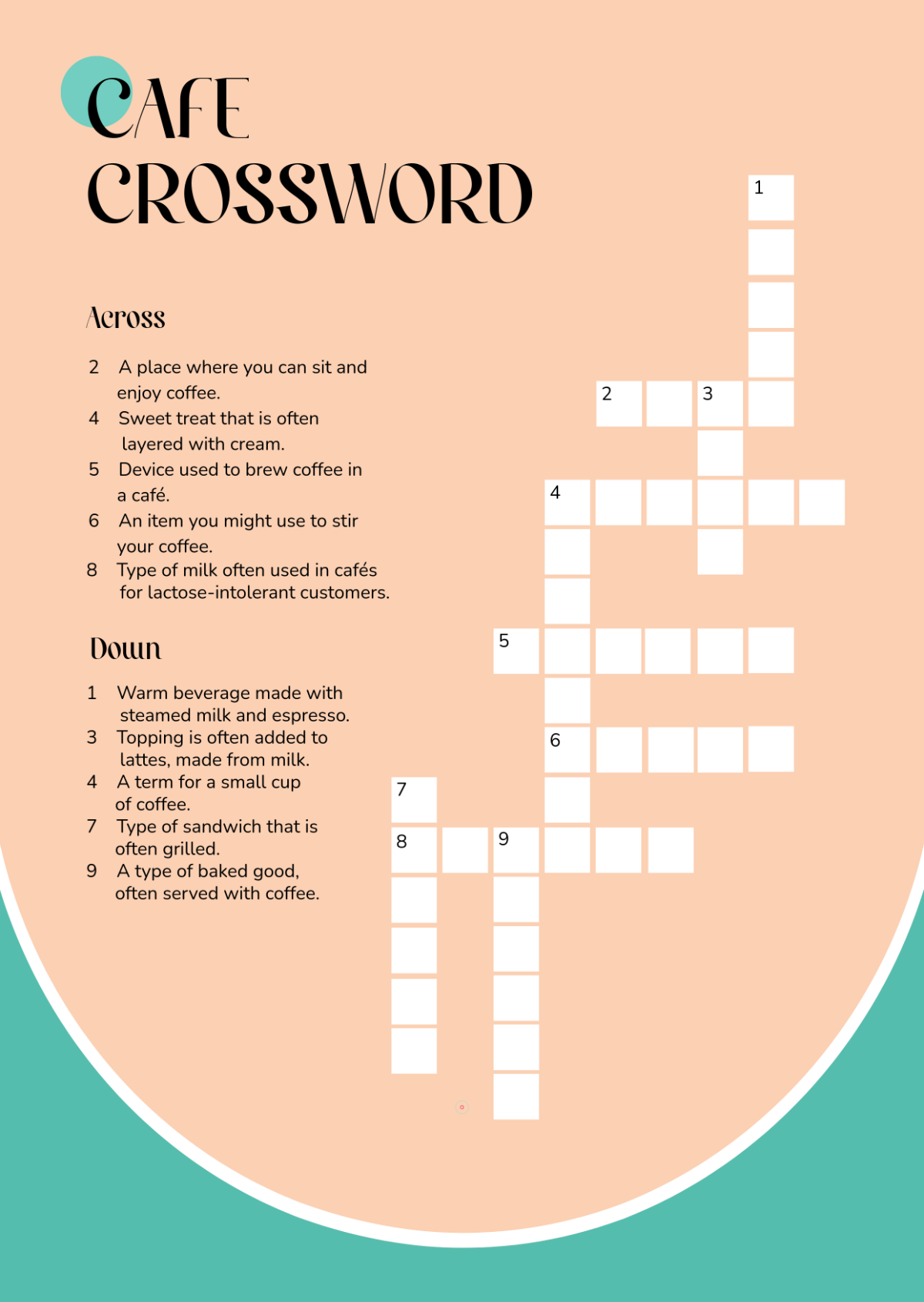 Free Blank Crossword Puzzle Template