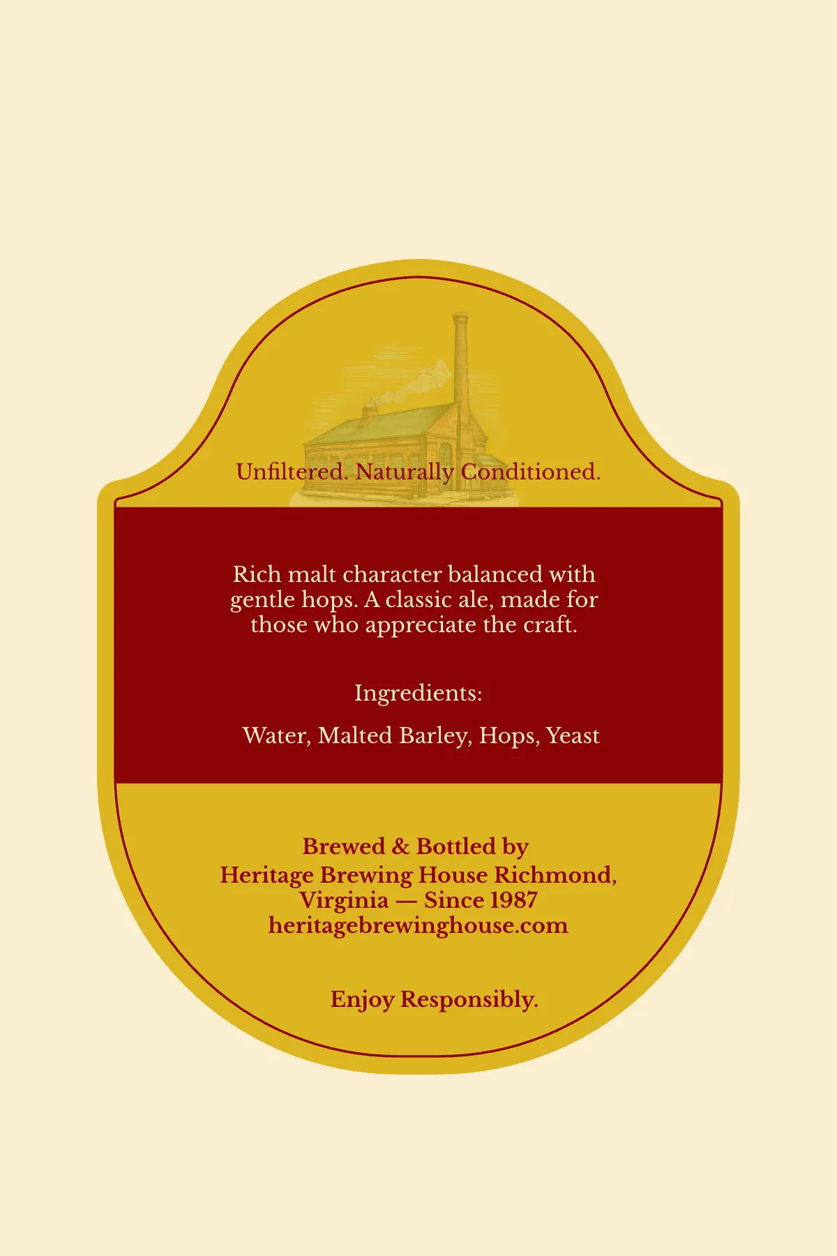 Free Brewed Beer Label Template to Edit Online