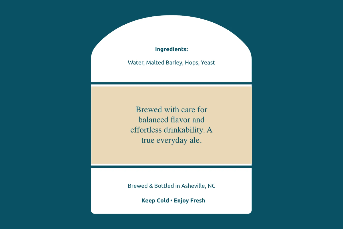 Free Simple Ale Beer Label Template to Edit Online